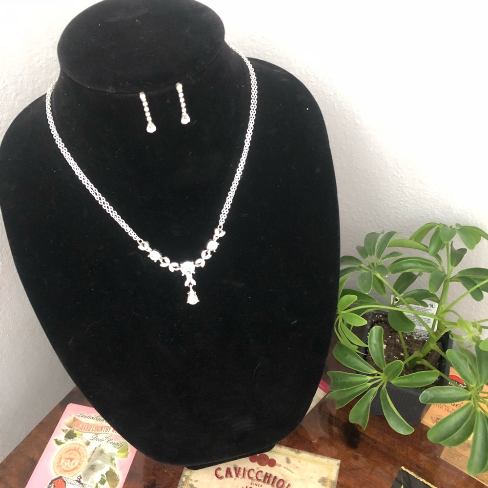 Necklace and Earring Bling Set